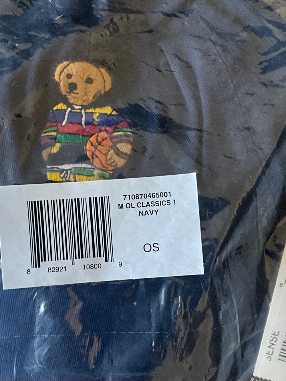 Men’s NWT Polo by Ralph Lauren Navy Bear Baseball Cap - Picture 2 of 5